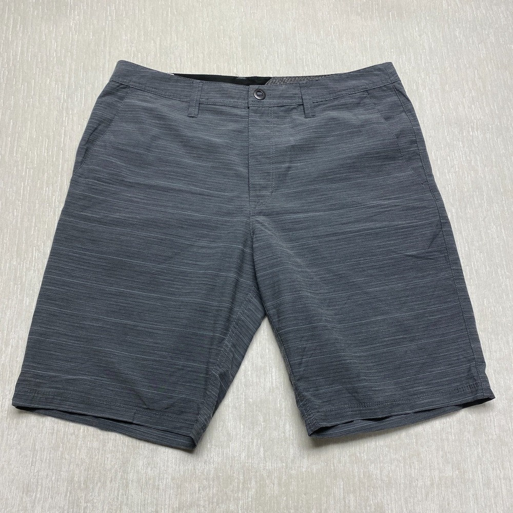 Volcom True To This Chino Shorts Mens 36 Gray Heather A32117V5 Skate Mid Rise